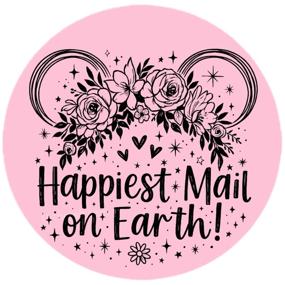 Happiest Mail on Earth Sticker 2” | Cute  DISNEY Label | Small Biz Packaging - Picture 5 of 14